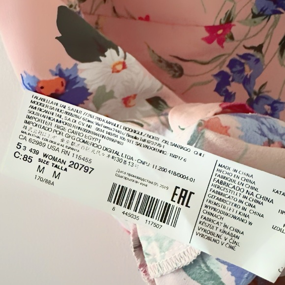 MNG by Mango Floral Sleeveless Pink Dress - Picture 4 of 5